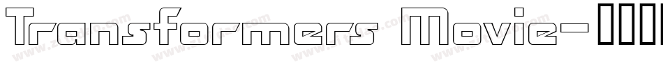 Transformers Movie字体转换